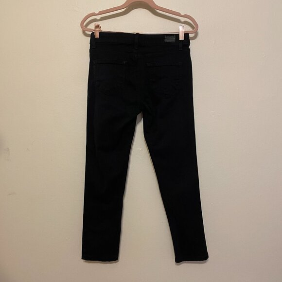🔥 Paige | Black Cotton Stretch Skyline Skinny Jeans 26 - Picture 5 of 7